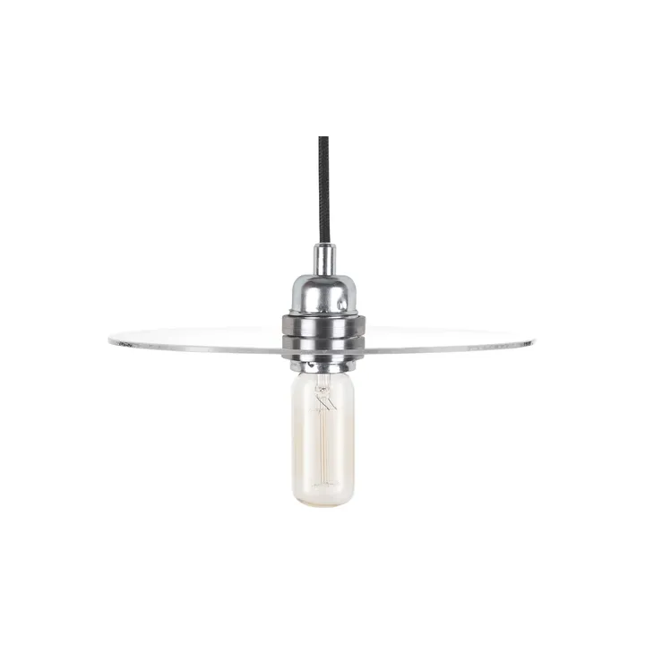 Suspension Circle Shade - Verre transparent-acier, Ø25 cm - FRAMA