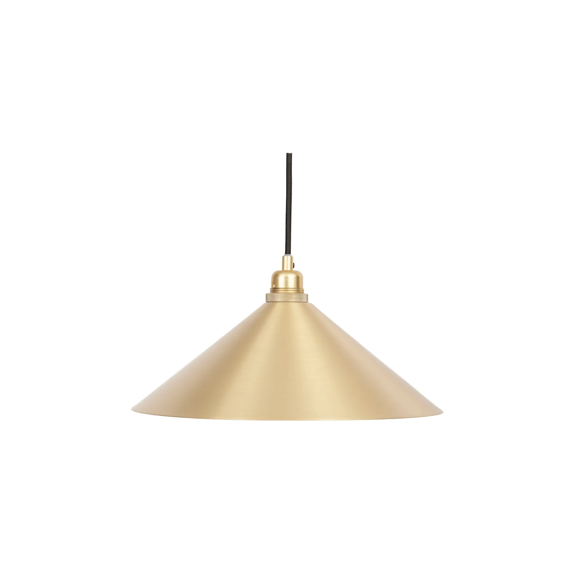 Suspension Cone Shade, Brass, medium, Ø36 cm FRAMA
