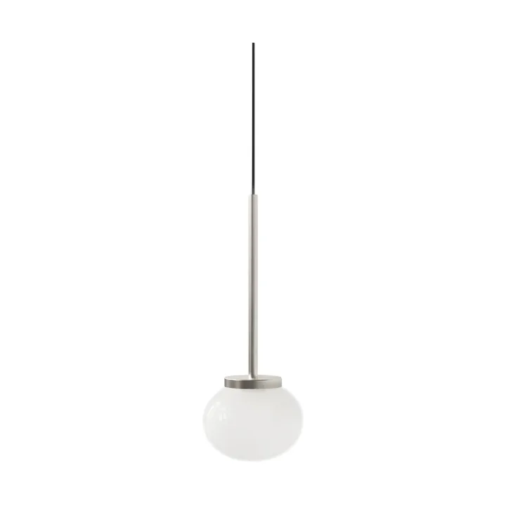 Suspension Ovoid Pendant Light Single - Acier inoxydable, verre opale - FRAMA