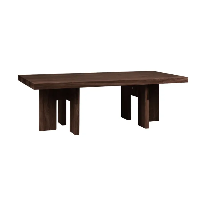 Table basse Farmhouse Rectangle - Chêne foncé, 115x52x37 cm - FRAMA