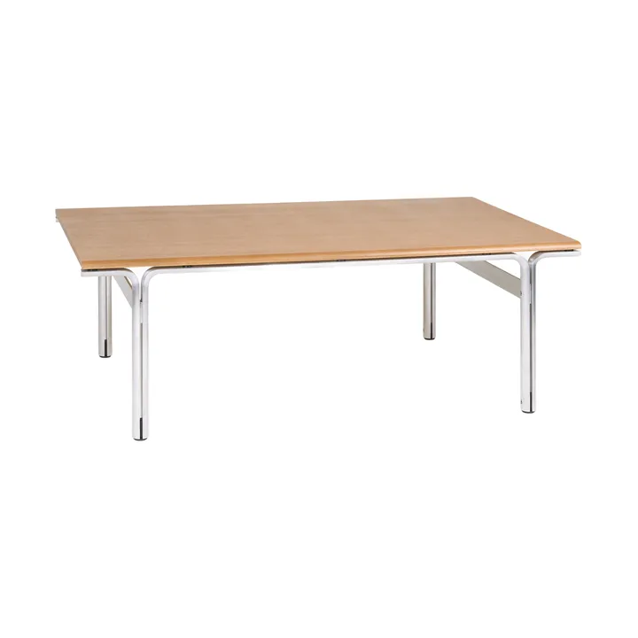 Table basse Union - Aluminium-frêne brun chaud, 97x60x34,5 cm - FRAMA