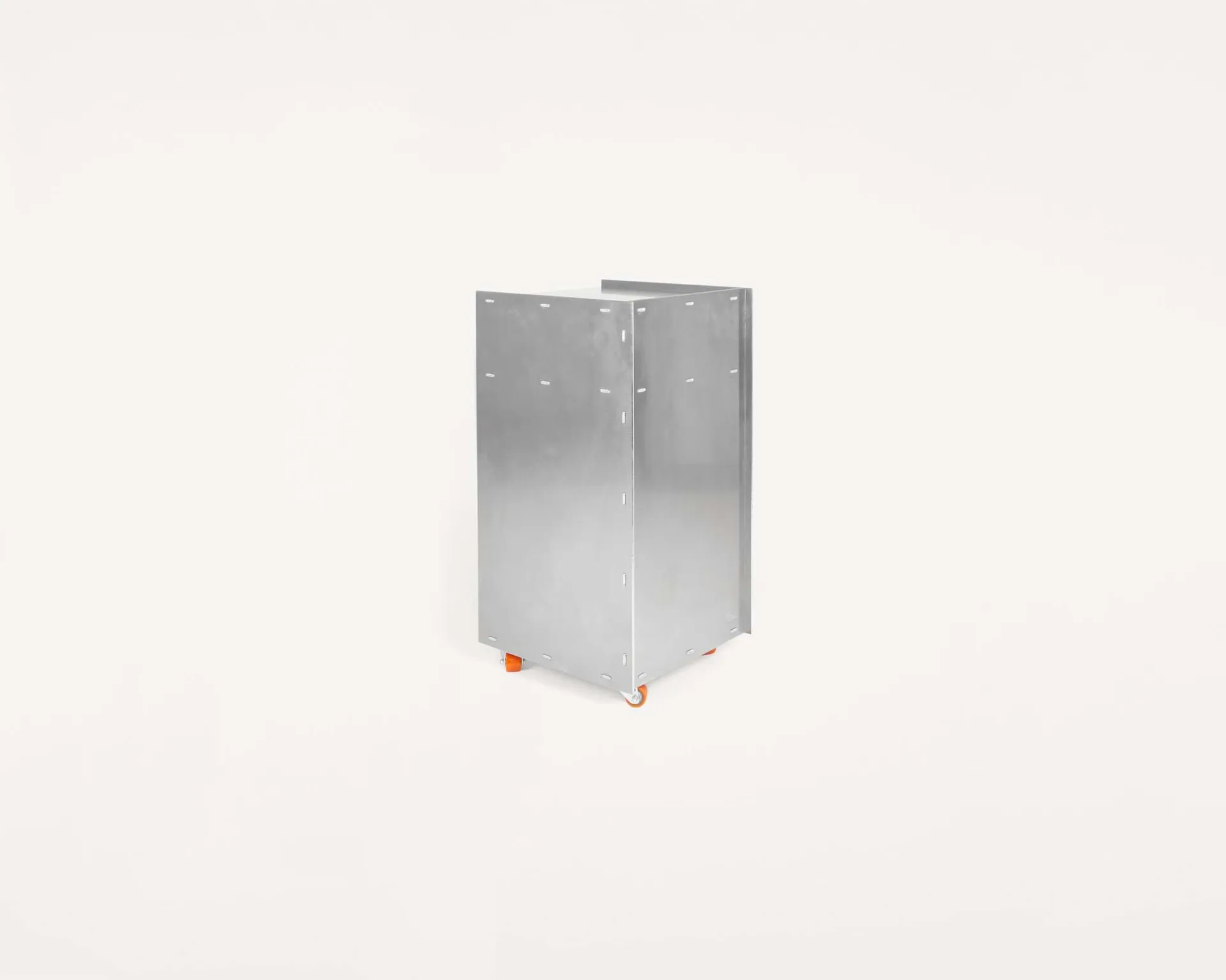 Table d'appoint à roulettes Rivet Cart, Aluminium, 32,8x33,8x65 cm FRAMA