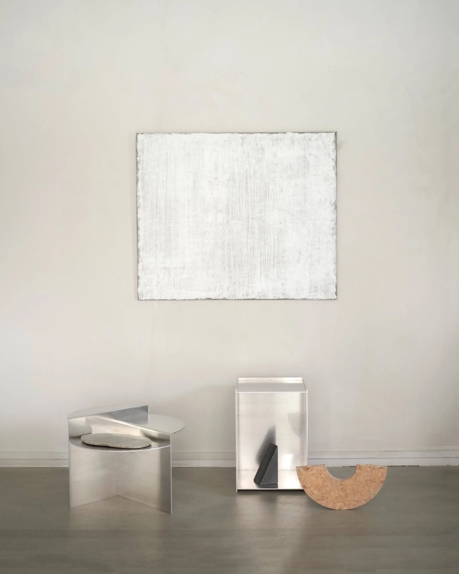 Table d'appoint Rivet, Aluminium, Ø51,3x40 cm FRAMA