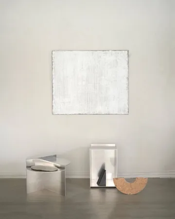 Table d'appoint Rivet - Aluminium, Ø51,3x40 cm - FRAMA