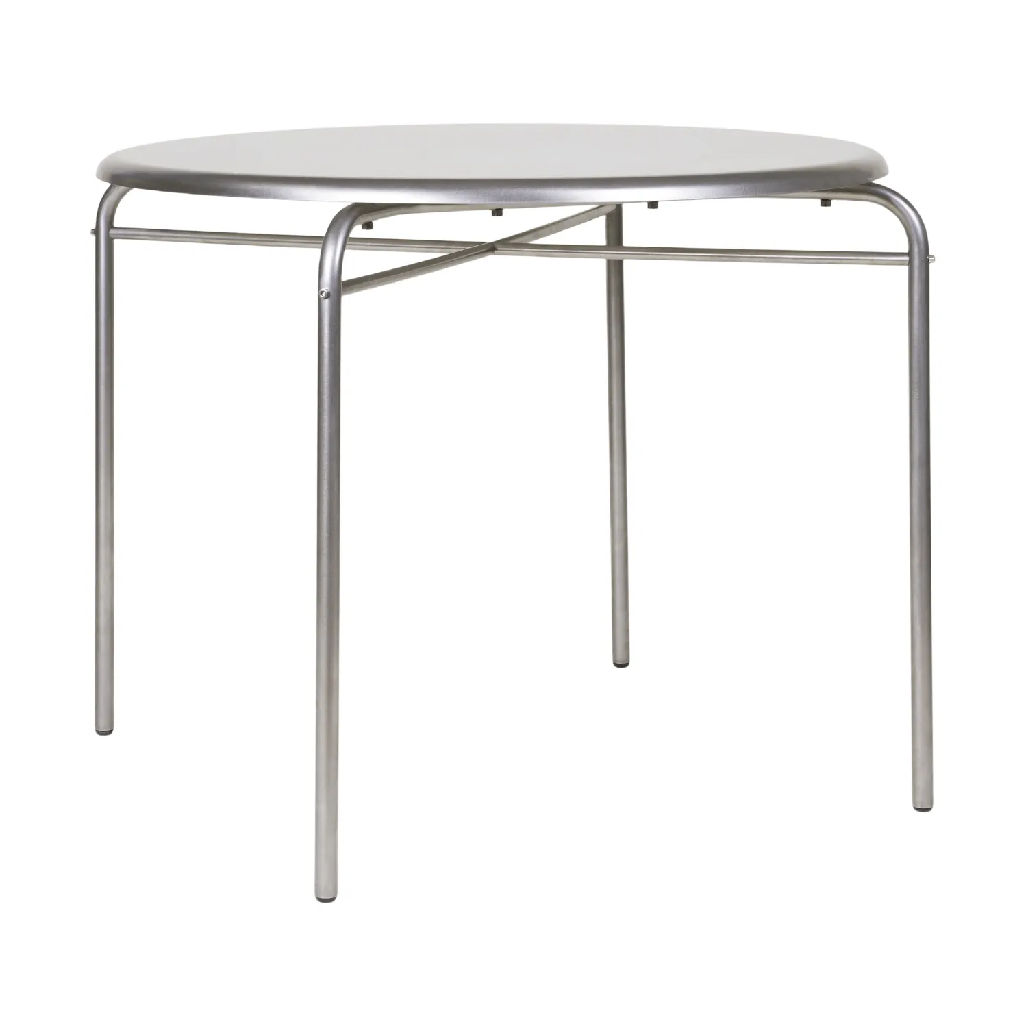 Table Petit Rond, Acier inoxydable, Ø90x73 cm FRAMA