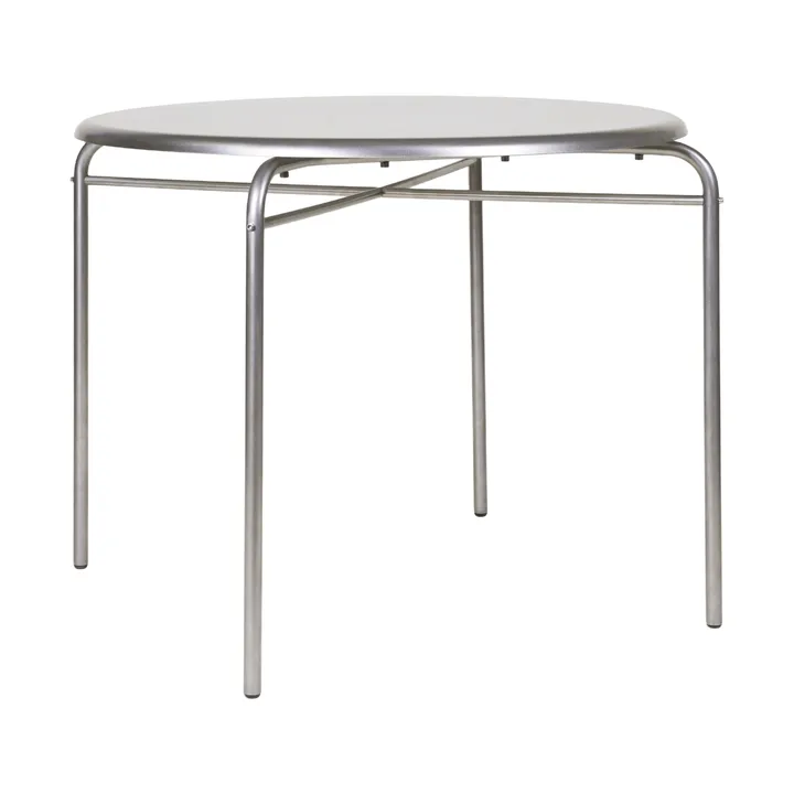 Table Petit Rond - Acier inoxydable, Ø90x73 cm - FRAMA