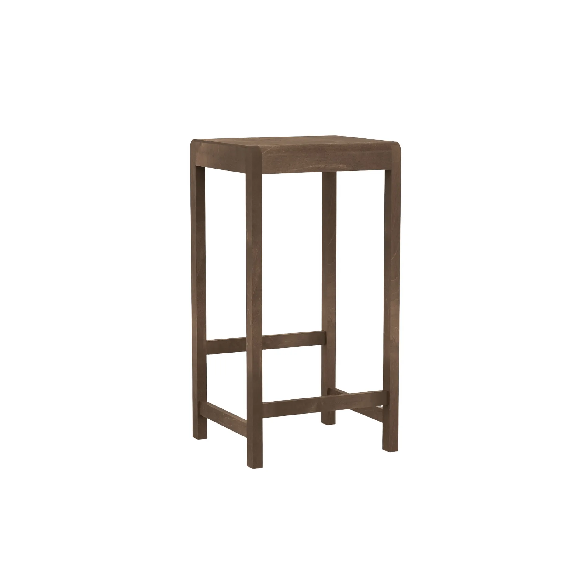 Tabouret de bar Stool 01, Bouleau brun foncé, 76 cm FRAMA