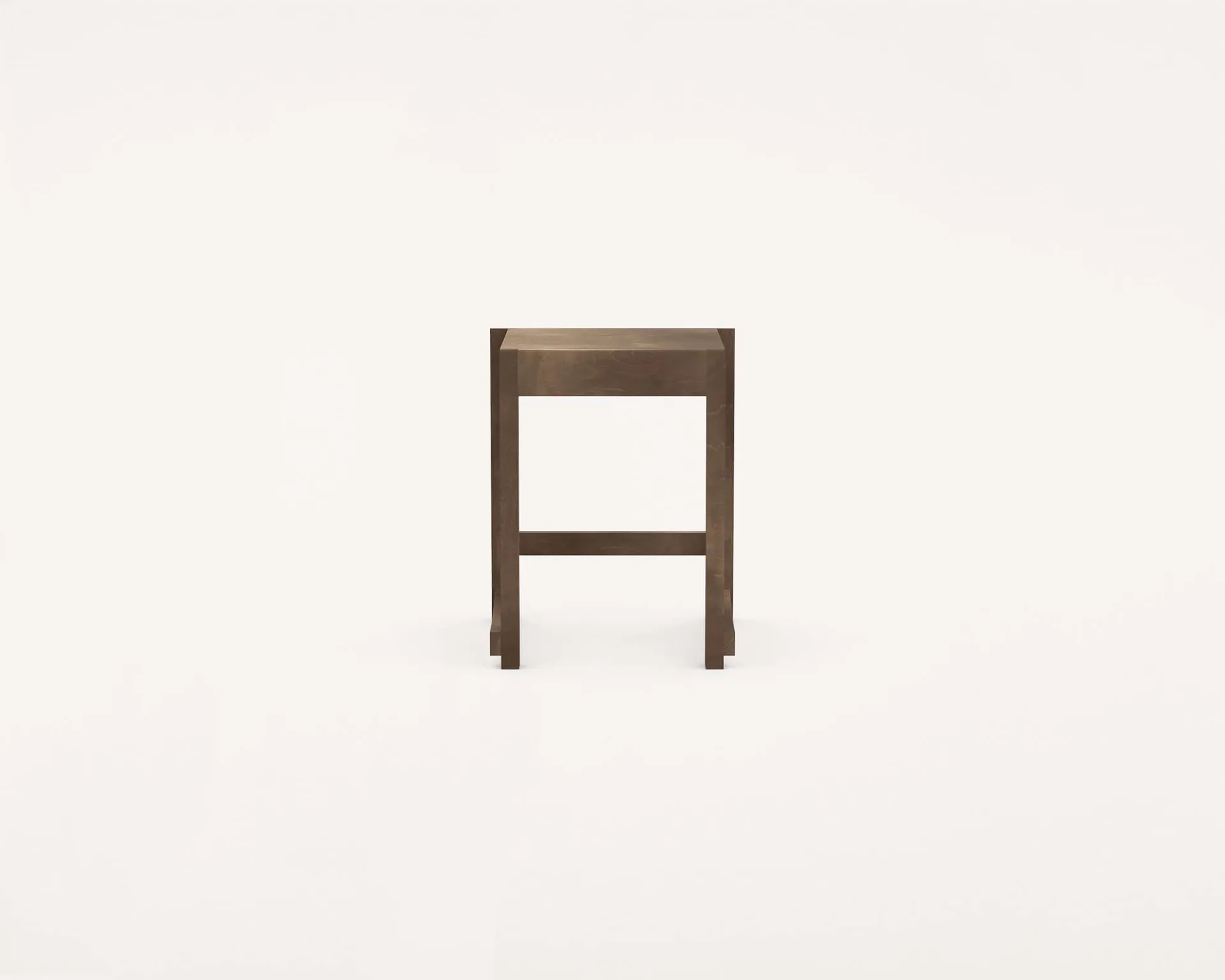 Tabouret Low Stool 01, Bouleau brun foncé FRAMA