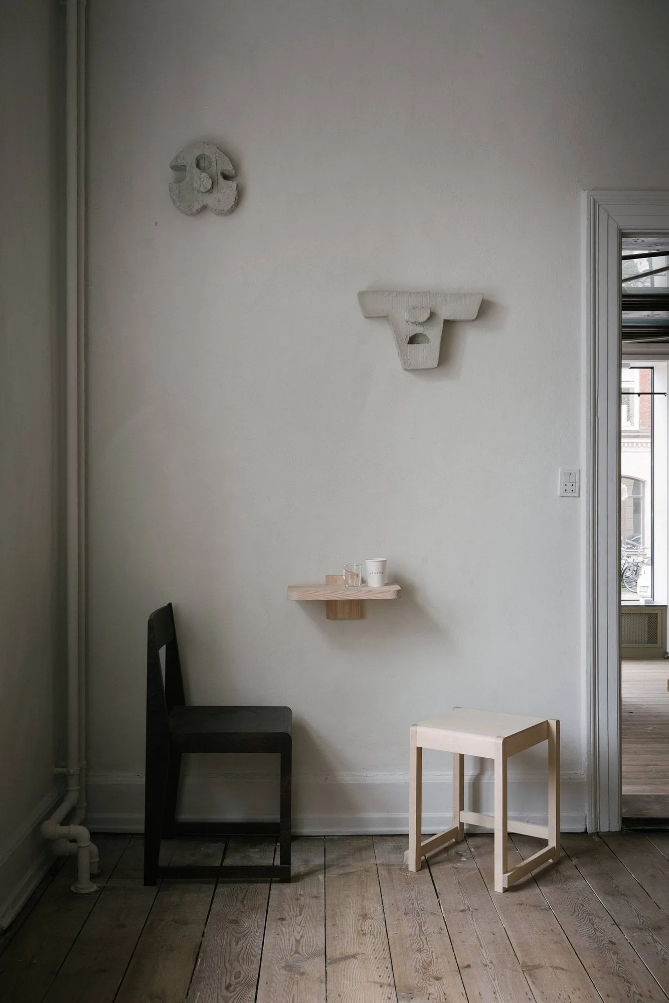 Tabouret Low Stool 01, Bouleau FRAMA