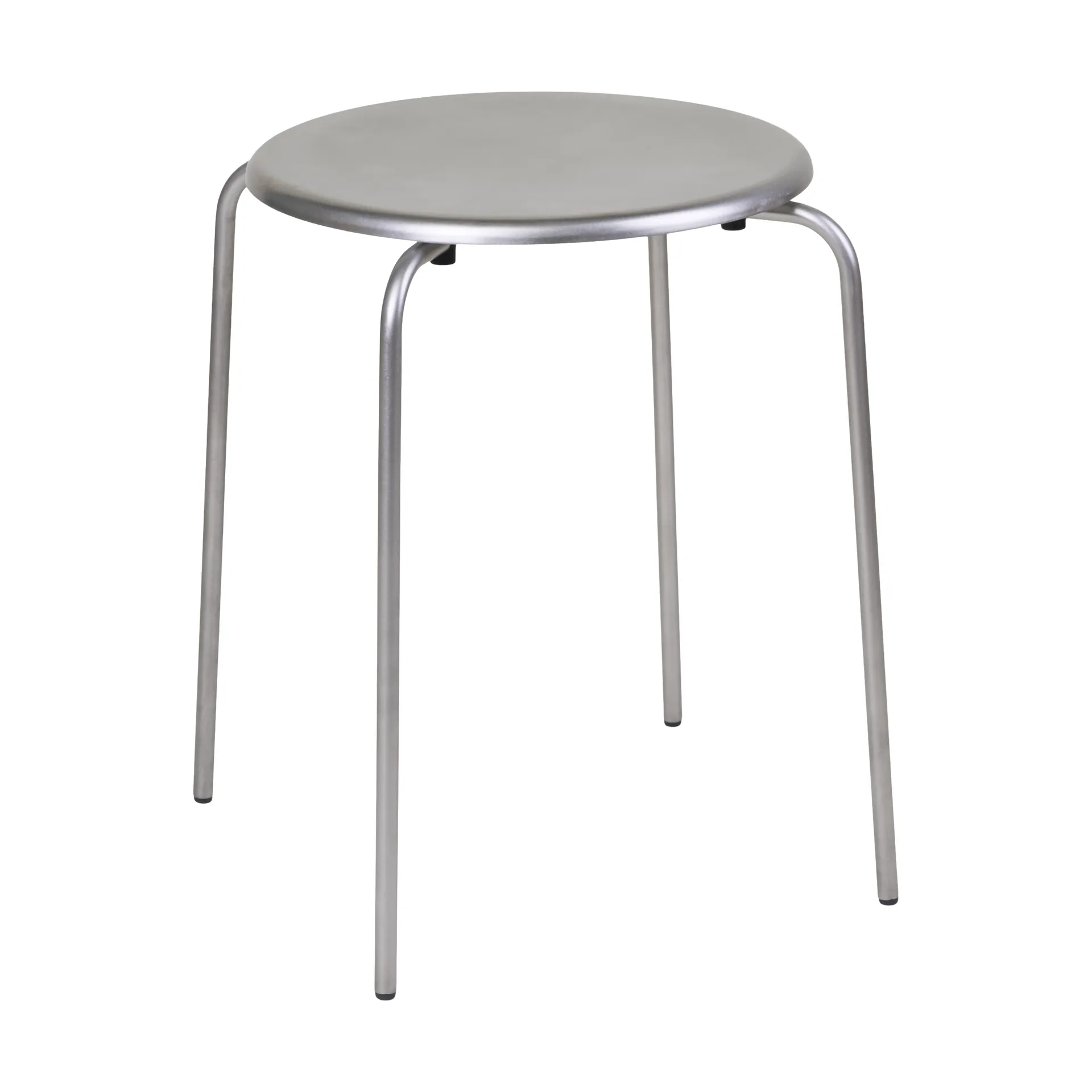 Tabouret rond Petit Rond, Acier inoxydable FRAMA