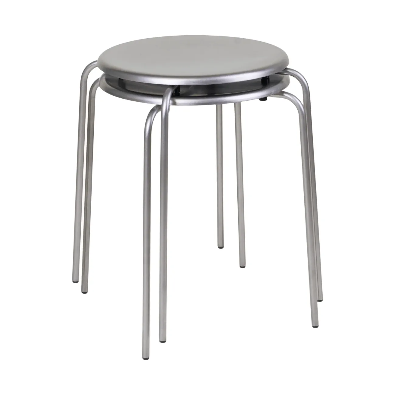 Tabouret rond Petit Rond, Acier inoxydable FRAMA