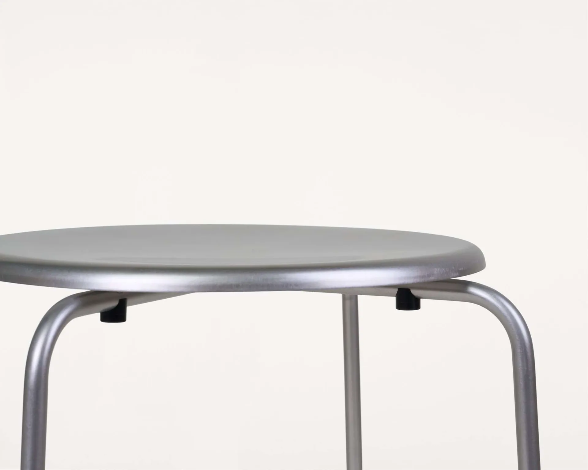 Tabouret rond Petit Rond, Acier inoxydable FRAMA
