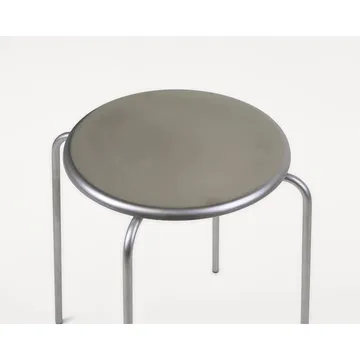 Tabouret rond Petit Rond - Acier inoxydable - FRAMA