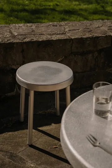 Tabouret rond Tasca - Aluminium, H: 46 cm - FRAMA