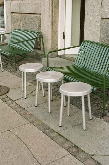 Tabouret rond Tasca - Aluminium, H: 46 cm - FRAMA