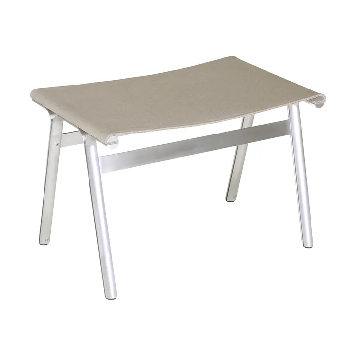 Tabouret Union - Aluminium-Sandstone Linen, H: 40,6 cm - FRAMA