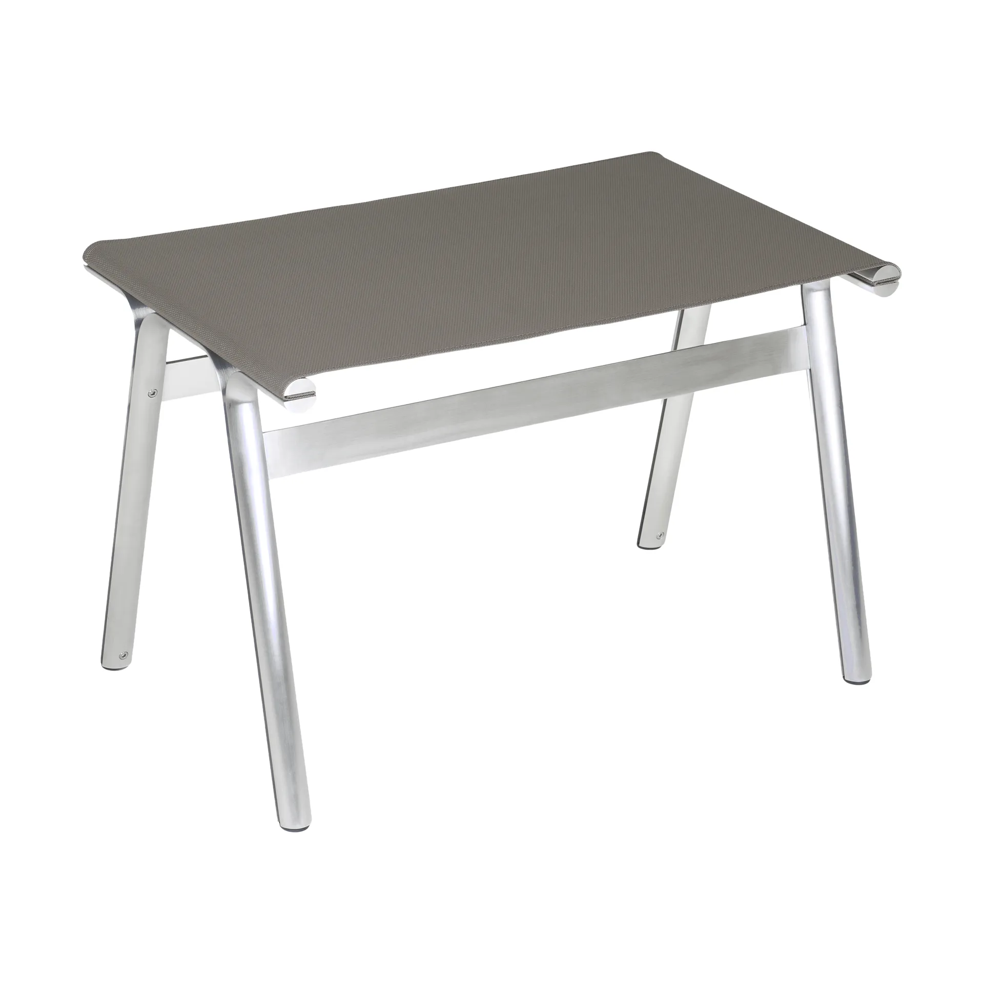 Tabouret Union, Aluminium-Taupe Mesh, H: 40,6 cm FRAMA