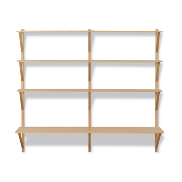 Bibliothèque avec bureau BM29 149x134 cm - Chêne laqué - Fredericia Furniture