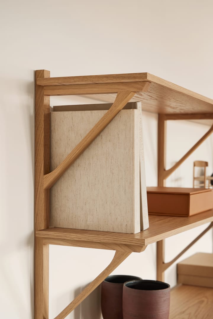 Bibliothèque avec bureau BM29 149x134 cm, Chêne laqué Fredericia Furniture