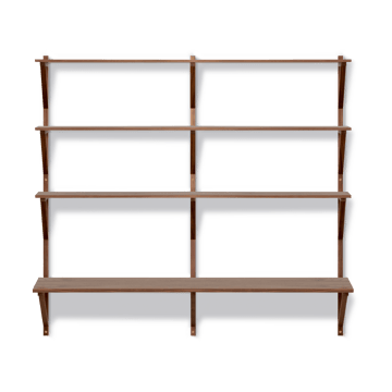 Bibliothèque avec bureau BM29 149x134 cm - Noyer laqué - Fredericia Furniture