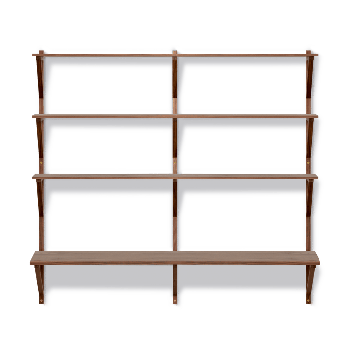 Bibliothèque avec bureau BM29 149x134 cm, Noyer laqué Fredericia Furniture