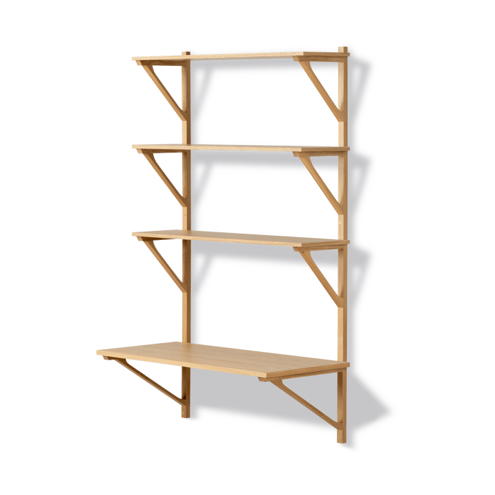 Bibliothèque avec bureau BM29 78x134 cm - Chêne laqué - Fredericia Furniture
