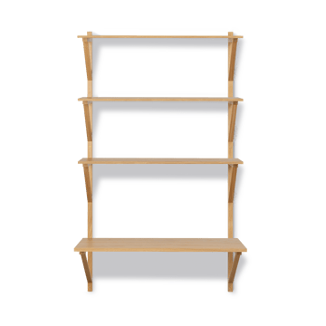 Bibliothèque avec bureau BM29 78x134 cm - Chêne laqué - Fredericia Furniture