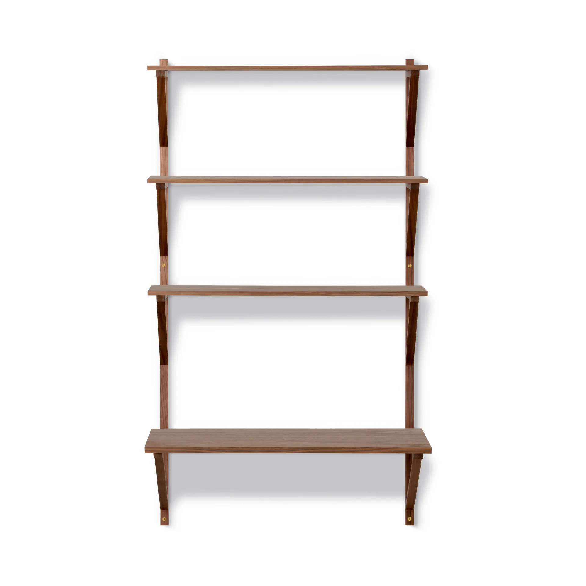 Bibliothèque avec bureau BM29 78x134 cm, Noyer laqué Fredericia Furniture