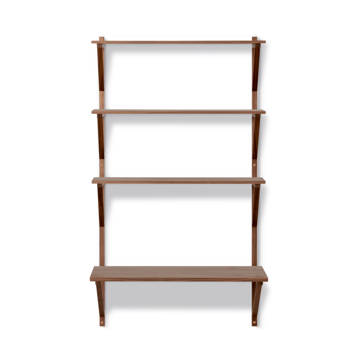 Bibliothèque avec bureau BM29 78x134 cm, Noyer laqué Fredericia Furniture