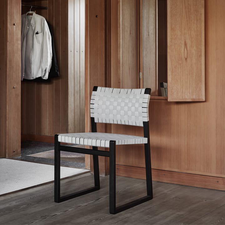 Chaise BM61, Rotin-pieds laqués Fredericia Furniture
