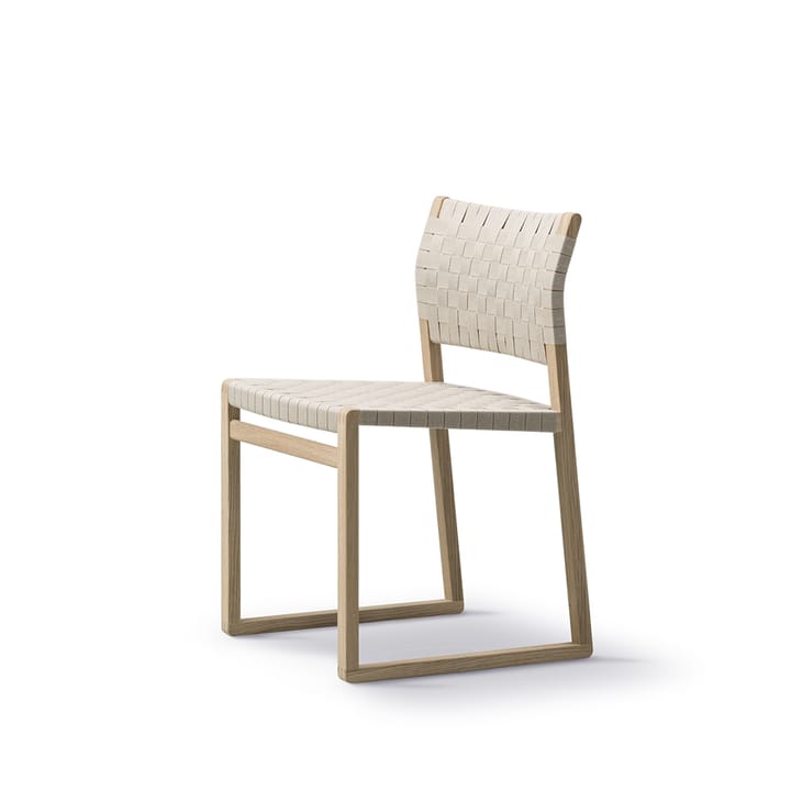 Chaise BM61 - Tressé naturel-pieds laqués - Fredericia Furniture
