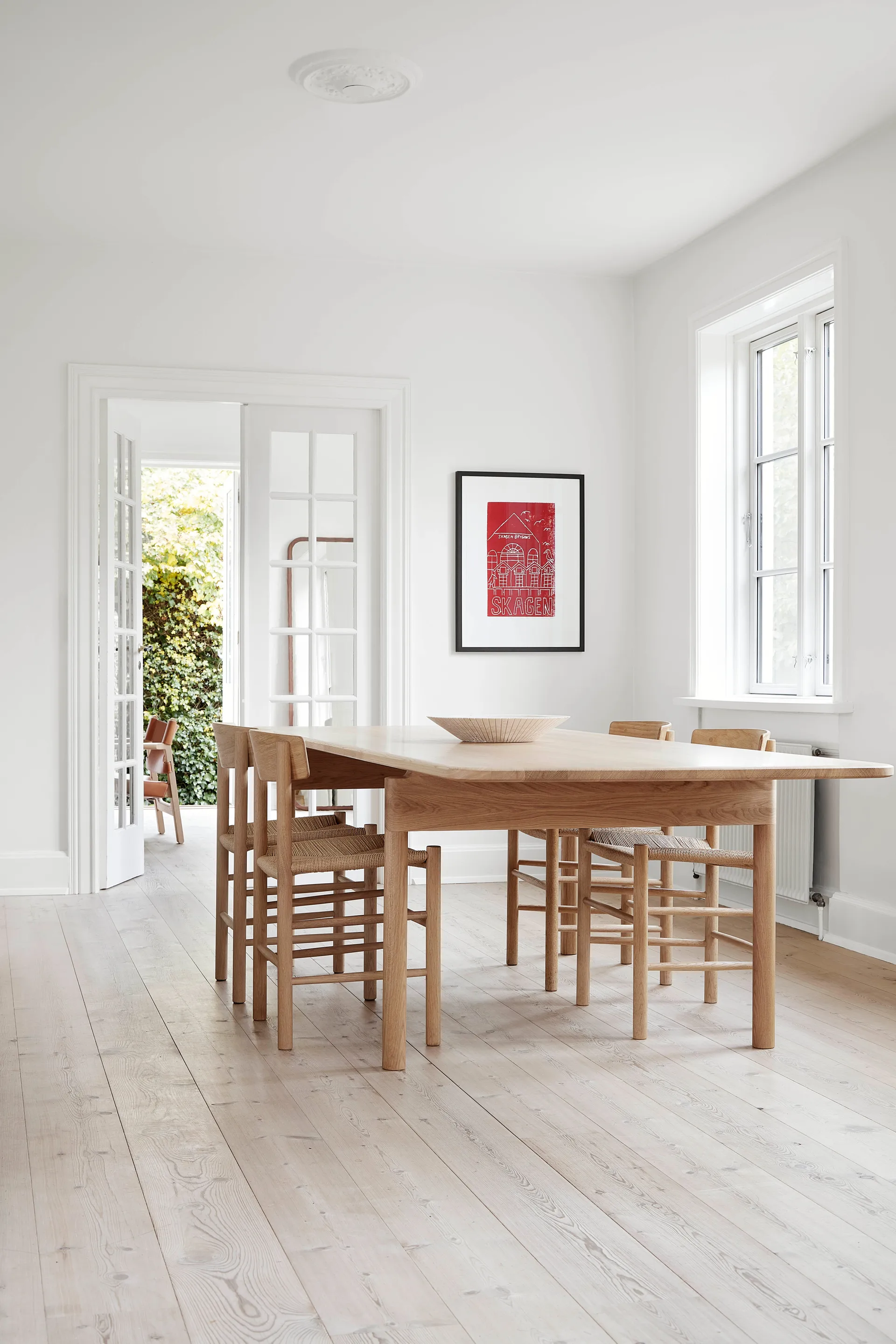 Chaise J39, Chêne clair huilé-vannerie naturelle, lot de 2,  Fredericia Furniture