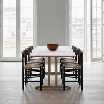 Chaise J39 - Chêne noirci-tressé noir - Fredericia Furniture