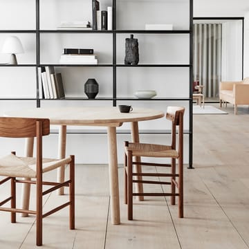 Chaise J39 - Chêne noirci-tressé noir - Fredericia Furniture
