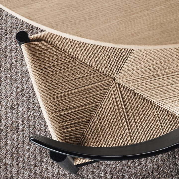 Chaise J39, Chêne noirci-tressé noir Fredericia Furniture