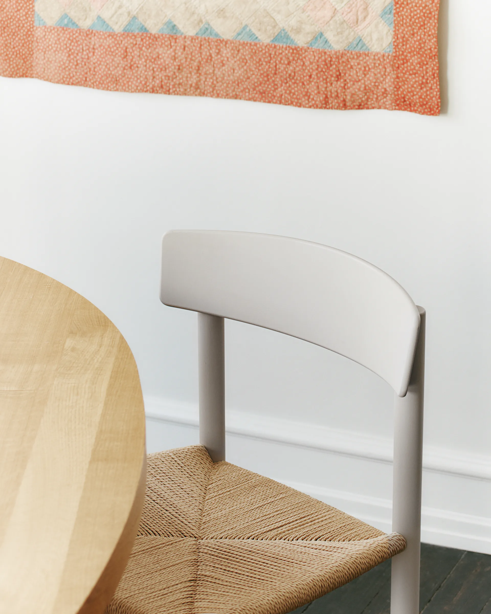 Chaise J39, Galet gris-tressé naturel Fredericia Furniture