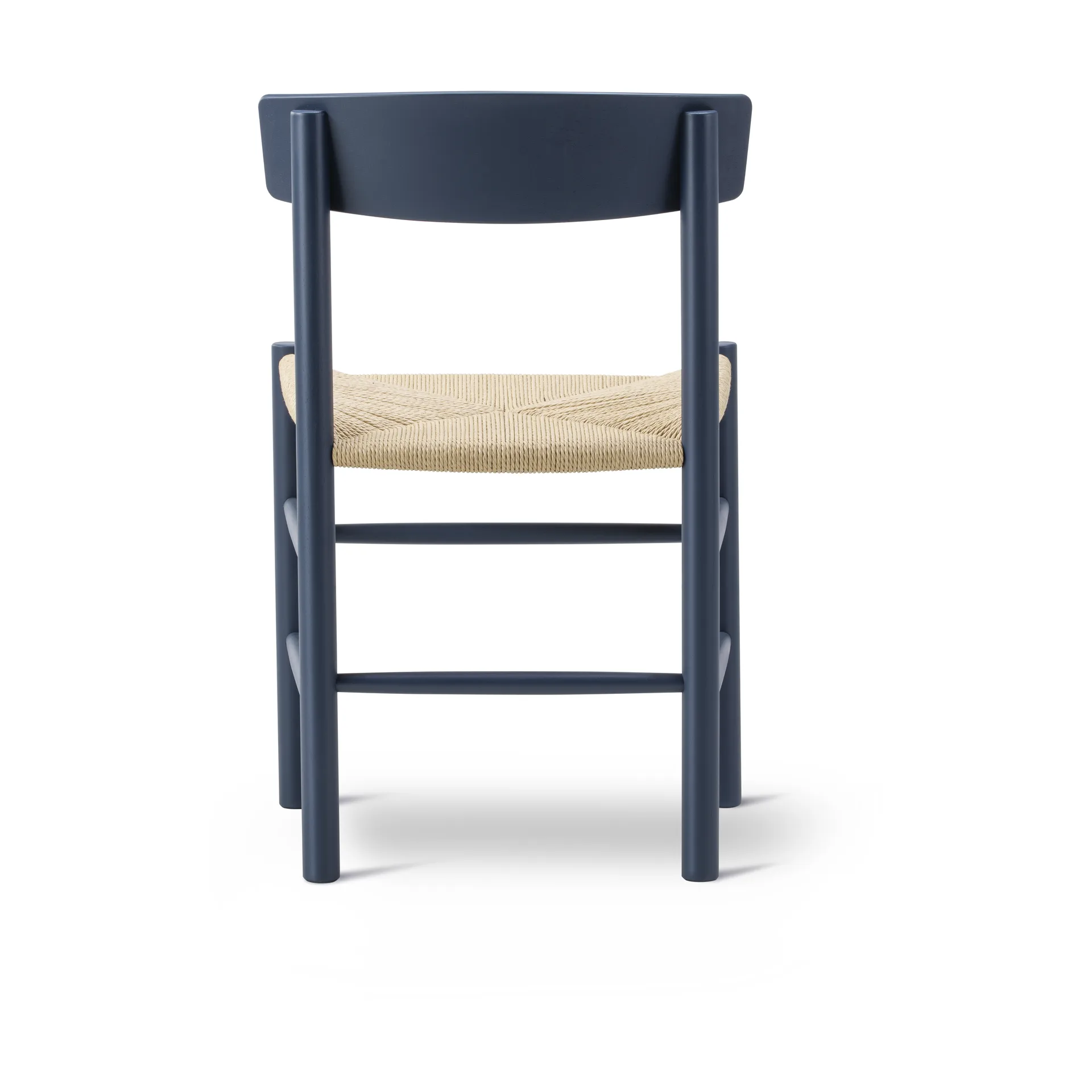 Chaise J39, Indigo blue-tressé naturel Fredericia Furniture