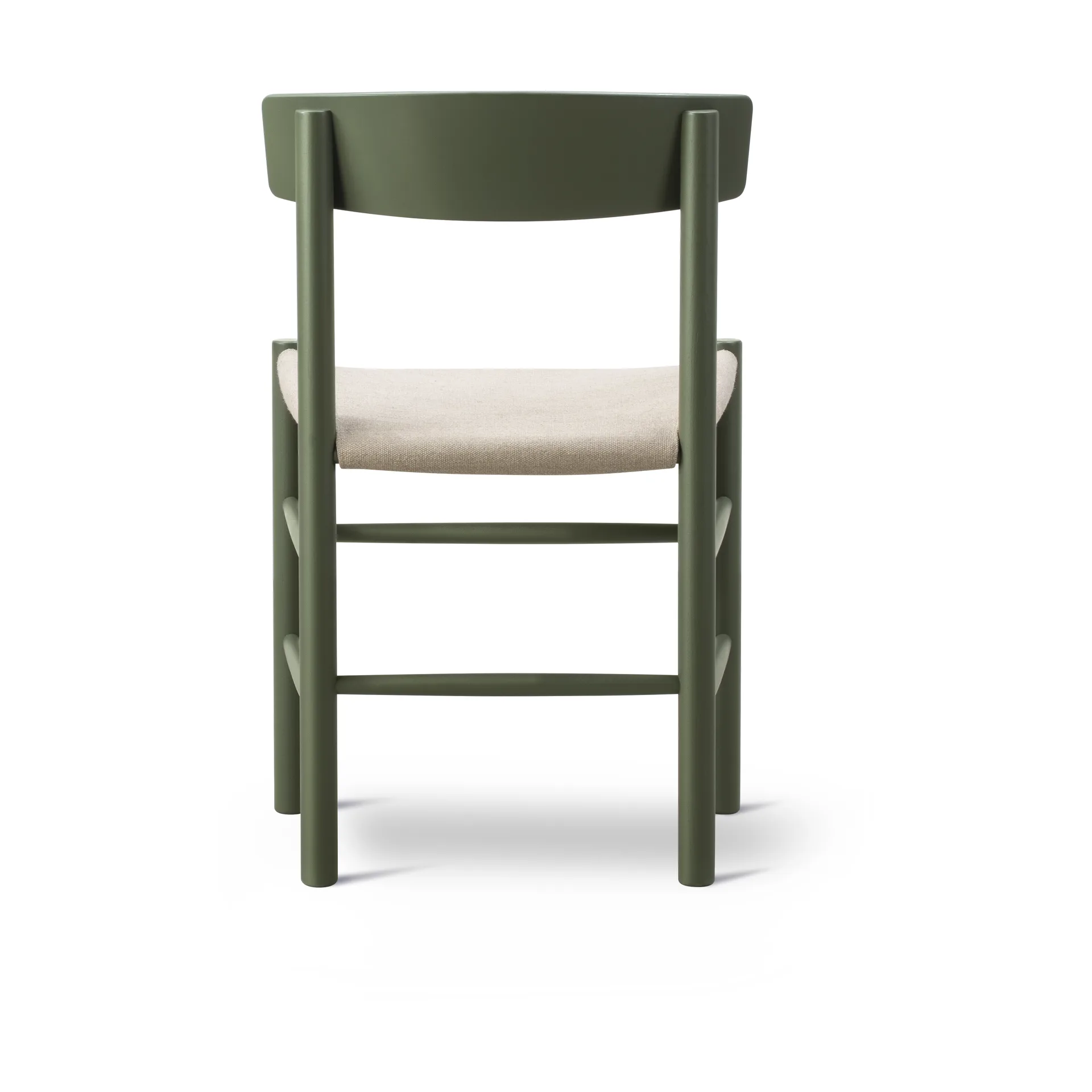 Chaise J39, Khaki green-canvas naturel Fredericia Furniture