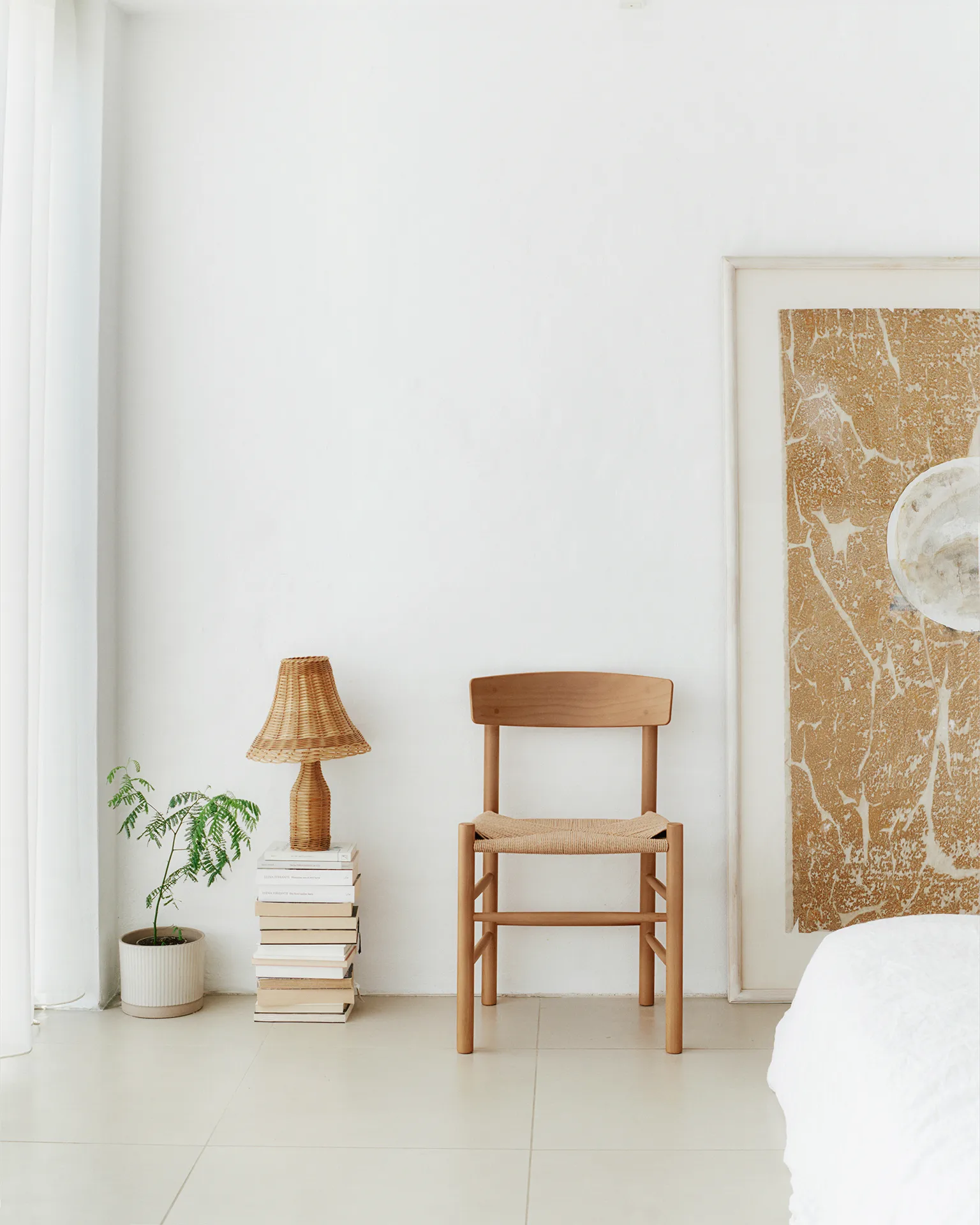 Chaise J39, Vintage laqué-tressé naturel Fredericia Furniture