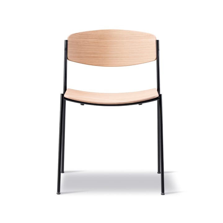 Chaise Lynderup 3080 - Chêne verni-pieds acier noir - Fredericia Furniture