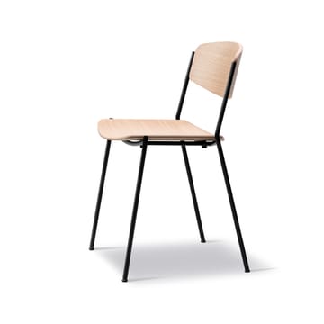 Chaise Lynderup 3080 - Chêne verni-pieds acier noir - Fredericia Furniture