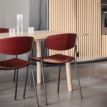 Chaise Lynderup 3080 - Frêne noir-pieds acier noir - Fredericia Furniture