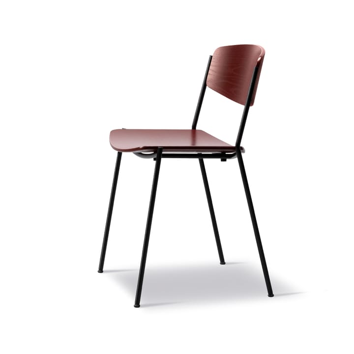 Chaise Lynderup 3080, Frêne rouge-pieds acier noir Fredericia Furniture