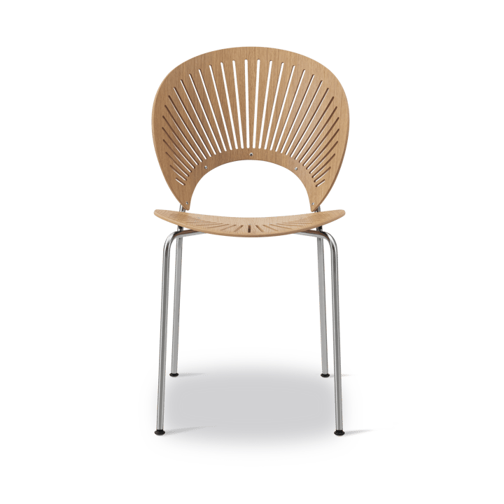 Chaise Trinidad 3398 - Chêne huilé, acier inoxydable brossé - Fredericia Furniture