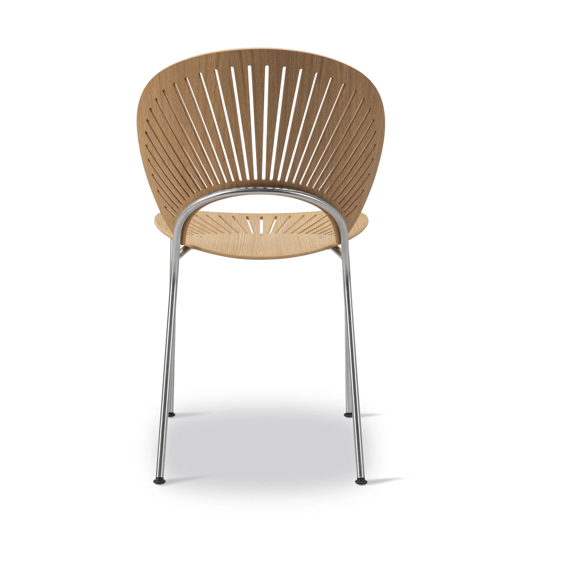 Chaise Trinidad 3398, Chêne huilé, acier inoxydable brossé Fredericia Furniture