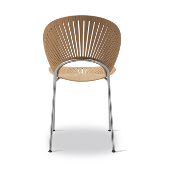 Chaise Trinidad 3398 - Chêne huilé, acier inoxydable brossé - Fredericia Furniture