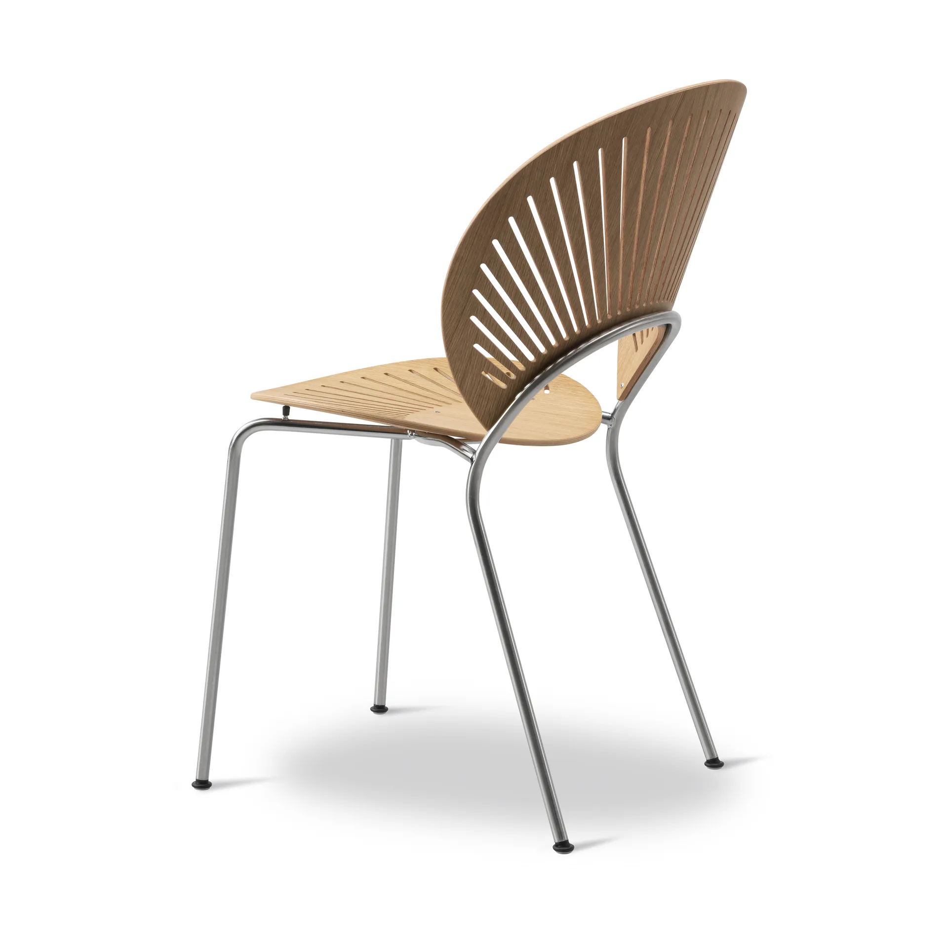 Chaise Trinidad 3398, Chêne huilé, acier inoxydable brossé Fredericia Furniture
