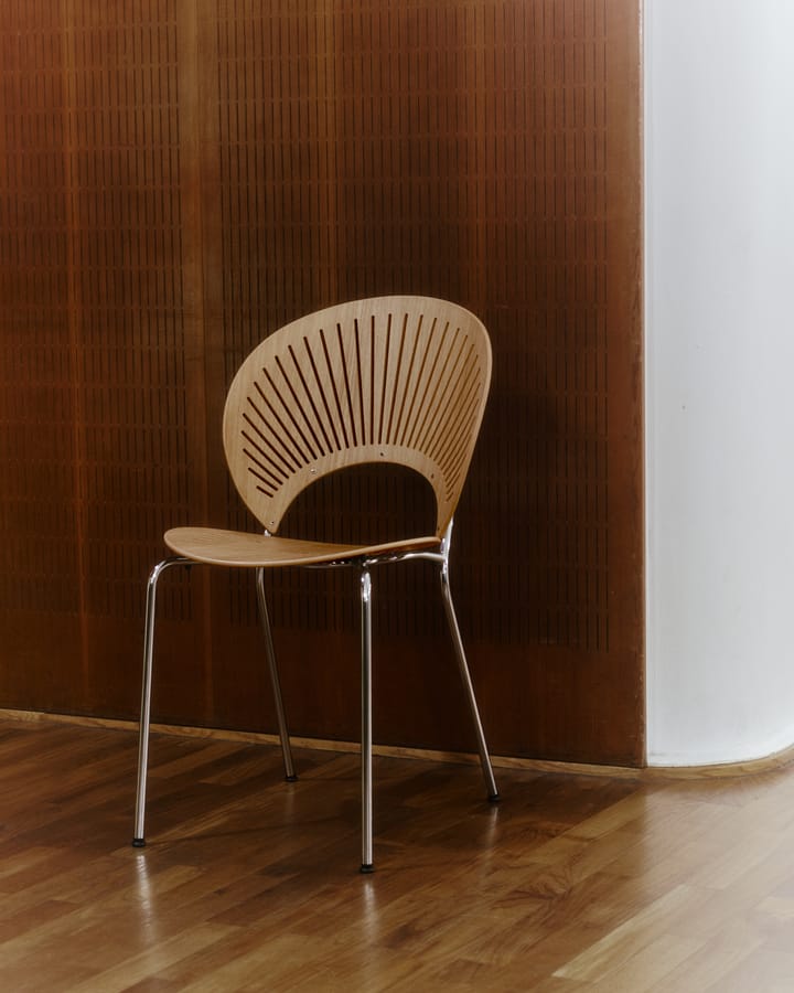 Chaise Trinidad 3398, Chêne huilé, acier inoxydable brossé Fredericia Furniture