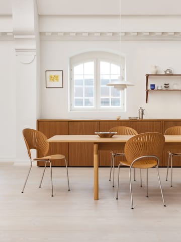 Chaise Trinidad 3398 - Chêne huilé, acier inoxydable brossé - Fredericia Furniture