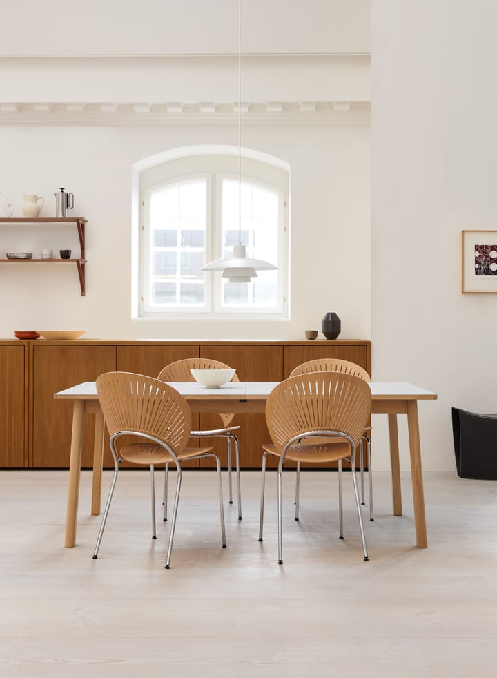 Chaise Trinidad 3398, Chêne huilé, acier inoxydable brossé Fredericia Furniture